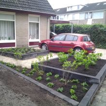 Strak aangelegde tuin